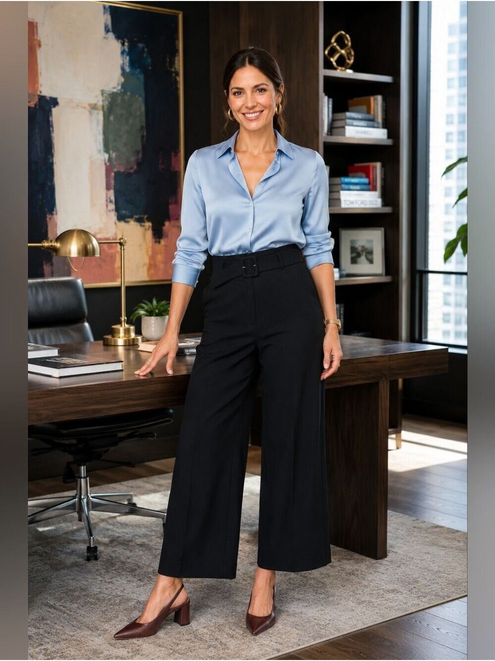 Rachel Zoe NWOT Black Ankle Pants Quiet Luxury Office Siren Minimalist Size 6
